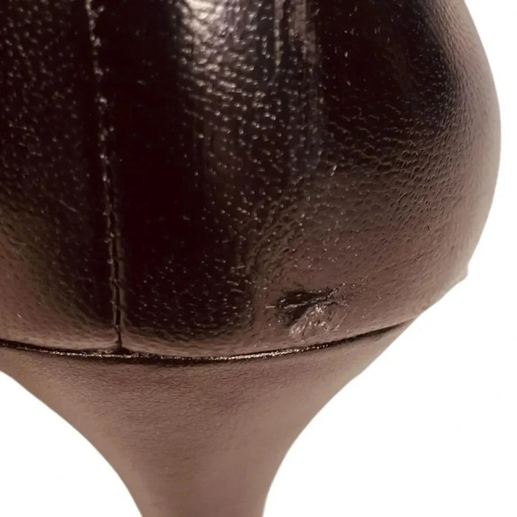 Karl Lagerfeld Paris Royale Smooth Leather Heeled Pumps - Picture 8 of 12